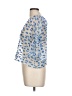 The Fold Blue 3/4 Sleeve Blouse Size 12 - photo 5