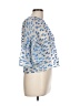 The Fold Blue 3/4 Sleeve Blouse Size 12 - photo 4