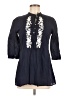 MAX 100% Cotton Blue 3/4 Sleeve Blouse Size M - photo 1