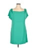 Charles Henry Solid Teal Casual Dress Size XL - photo 1
