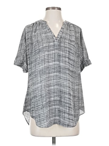 Worthington Short Sleeve Blouse (view 1)