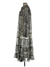 Aqua Paisley Silver Casual Dress Size S - photo 5