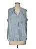 Lewit Blue Sleeveless Blouse Size L - photo 1