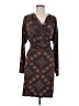 Studio M 100% Polyester Paisley Brown Burgundy Casual Dress Size M - photo 1