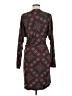 Studio M 100% Polyester Paisley Brown Burgundy Casual Dress Size M - photo 2
