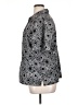 Cj Banks Paisley Silver 3/4 Sleeve Blouse Size 1X - photo 5