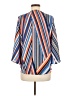 Chenault 100% Polyester Blue 3/4 Sleeve Blouse Size M - photo 2