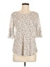 Cure Ivory 3/4 Sleeve Blouse Size M - photo 1