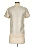 DKNY Metallic Silver Short Sleeve Top Size XS - photo 2