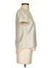 DKNY Metallic Silver Short Sleeve Top Size XS - photo 4