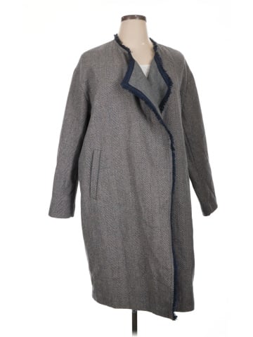 Madewell Fringed Herringbone Robe Coat (view 1)