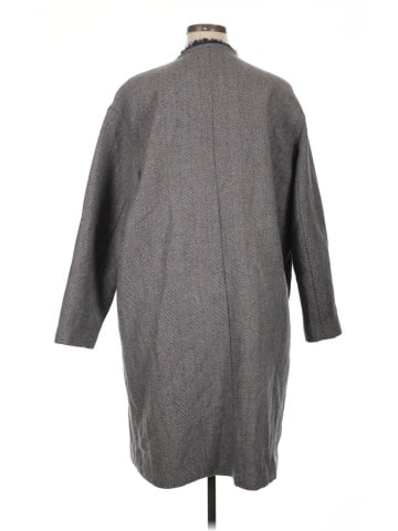 Madewell Fringed Herringbone Robe Coat (view 2)