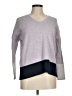 J.Jill Color Block Gray Pullover Sweater Size M - photo 1