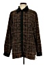 BonWorth 100% Polyester Tweed Brown Long Sleeve Blouse Size L - photo 1