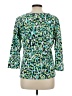 Ruby Rd. Green 3/4 Sleeve Blouse Size L - photo 2