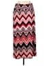 NY Collection Chevron-herringbone Red Casual Skirt Size L - photo 1