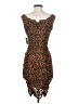 Express Animal Print Brown Cocktail Dress Size XS - photo 2