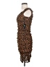 Express Animal Print Brown Cocktail Dress Size XS - photo 5