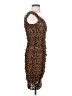 Express Animal Print Brown Cocktail Dress Size XS - photo 4