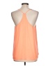 iris 100% Polyester Orange Sleeveless Top Size L - photo 2