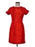 Topshop Animal Print Red Cocktail Dress Size 6 - photo 1