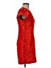 Topshop Animal Print Red Cocktail Dress Size 6 - photo 4