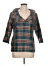 Devon Baer 100% Silk Teal 3/4 Sleeve Silk Top Size L - photo 1