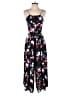 1.State 100% Polyester Floral Black Jumpsuit Size 2 - photo 1