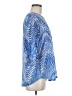 Toni Morgan Blue 3/4 Sleeve Blouse Size M - photo 4