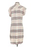 Gap 100% Rayon Plaid Gray Casual Dress Size S - photo 2