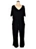 IMAN Solid Black Jumpsuit Size 1X - photo 1