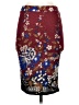 Assorted Brands Print Burgundy Formal Skirt Size 26 waist (estimated) - photo 2