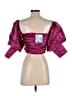 Majorelle 100% Polyester Burgundy Short Sleeve Blouse Size S - photo 2