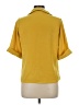 And 100% Polyester Yellow Short Sleeve Blouse Size 12 - photo 2