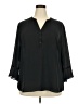 Maurices 100% Polyester Black 3/4 Sleeve Blouse Size 20 (2) - photo 1