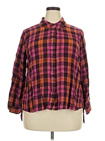 Lane Bryant Long Sleeve Button-Down Shirt (view 1)