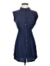Ezra 100% Rayon Solid Blue Casual Dress Size S - photo 1