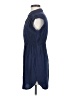 Ezra 100% Rayon Solid Blue Casual Dress Size S - photo 5