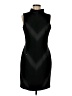 Tahari Chevron-herringbone Black Cocktail Dress Size 8 - photo 1