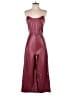 Bebe Solid Burgundy Jumpsuit Size S - photo 1