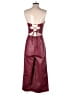 Bebe Solid Burgundy Jumpsuit Size S - photo 2