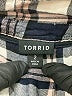 Torrid 100% Rayon Plaid Gray 3/4 Sleeve Button-Down Shirt Size 2X Plus (2) - photo 7
