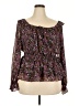 Torrid Purple Long Sleeve Blouse Size 4X Plus (4) - photo 1