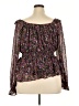 Torrid Purple Long Sleeve Blouse Size 4X Plus (4) - photo 2