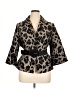 Lafayette 148 New York Animal Print Brown Jacket Size 14 - photo 1