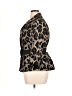 Lafayette 148 New York Animal Print Brown Jacket Size 14 - photo 5