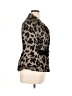 Lafayette 148 New York Animal Print Brown Jacket Size 14 - photo 4
