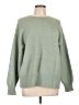 H&M Solid Green Pullover Sweater Size L - photo 1