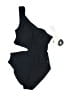 MICHAEL Michael Kors Solid Black One Piece Swimsuit Size 12 - photo 1