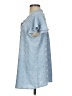 Merokeety Blue Short Sleeve Blouse Size S - photo 5